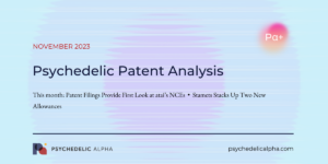 Read more about the article Pα+ Psychedelic Patent Analysis (November 2023)