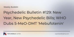 Read more about the article Psychedelic Bulletin #129: New Year, New Psychedelic Bills; WHO Dubs 5-MeO-DMT ‘Mebufotenin’