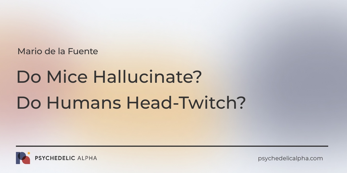 You are currently viewing Opinions | Do Mice Hallucinate? Do Humans Head-Twitch?