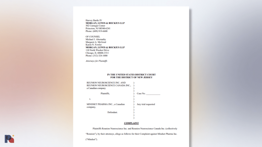 Reunion Neuroscience Lawsuit