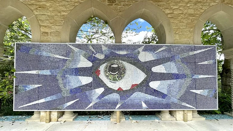 John Lennon Pool Mosaic