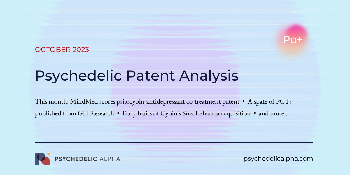 You are currently viewing Pα+ Psychedelic Patent Analysis (October 2023)
