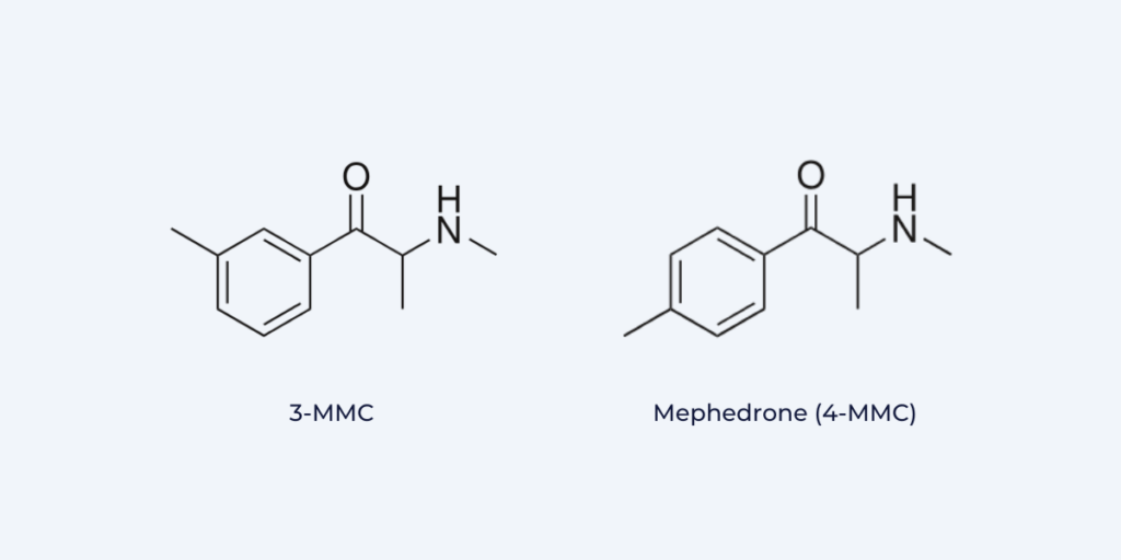 3-MMC vs. 4-MMC (Mephedrone)