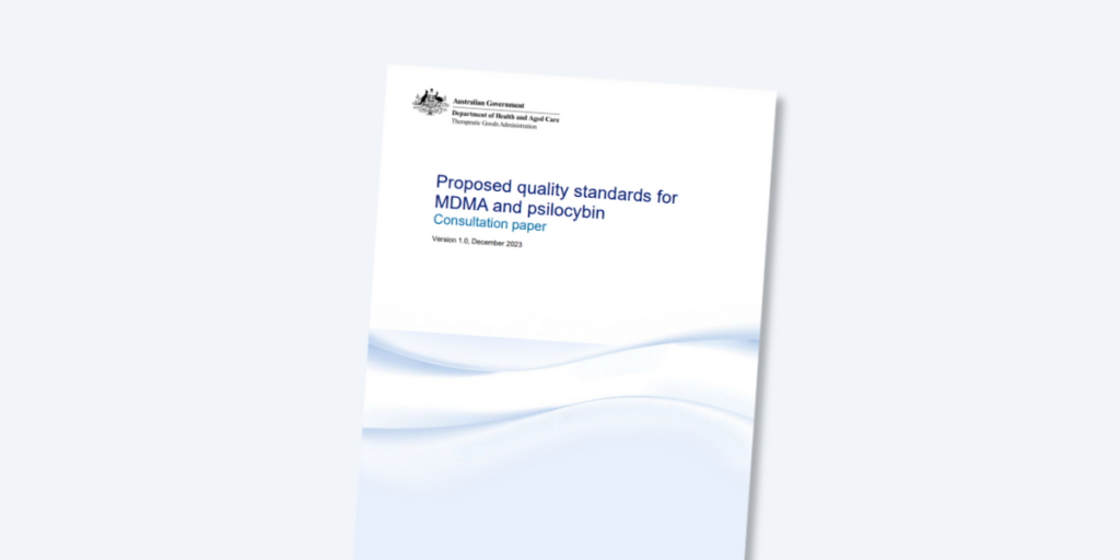 Australia Psilocybin MDMA Quality Standards