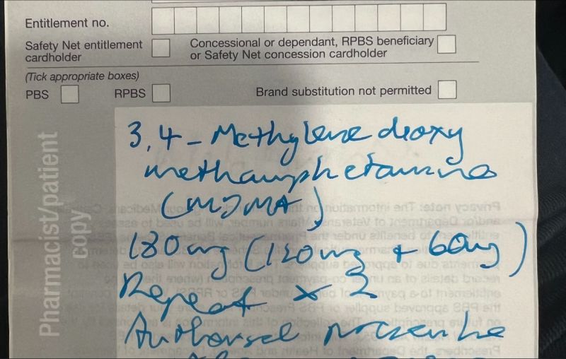 First MDMA Prescription in Australia