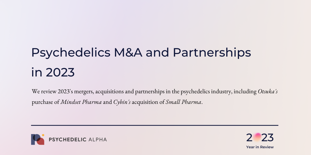 You are currently viewing Psychedelics M&A and Partnerships in 2023