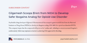 Read more about the article Gilgamesh Scoops $14m from NIDA to Develop Safer Ibogaine Analog for Opioid Use Disorder
