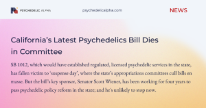 Read more about the article California’s Latest Psychedelics Bill Dies in Committee