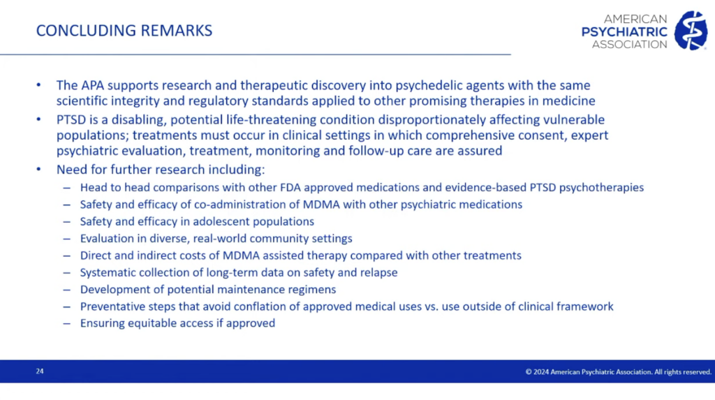 APA Remarks MDMA