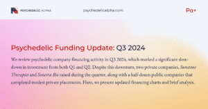 Read more about the article Psychedelic Funding Update: Q3 2024