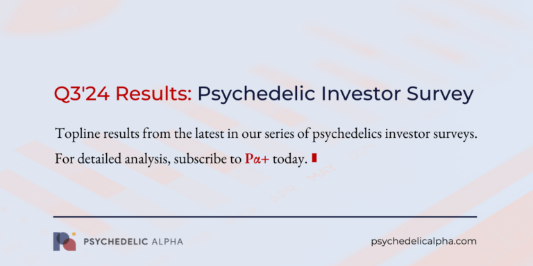 Psychedelic Investor Survey Q3 2024