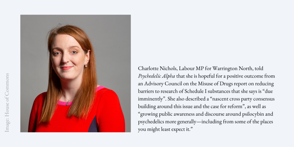 Charlotte Nichols MP Rescheduling Psychedelics
