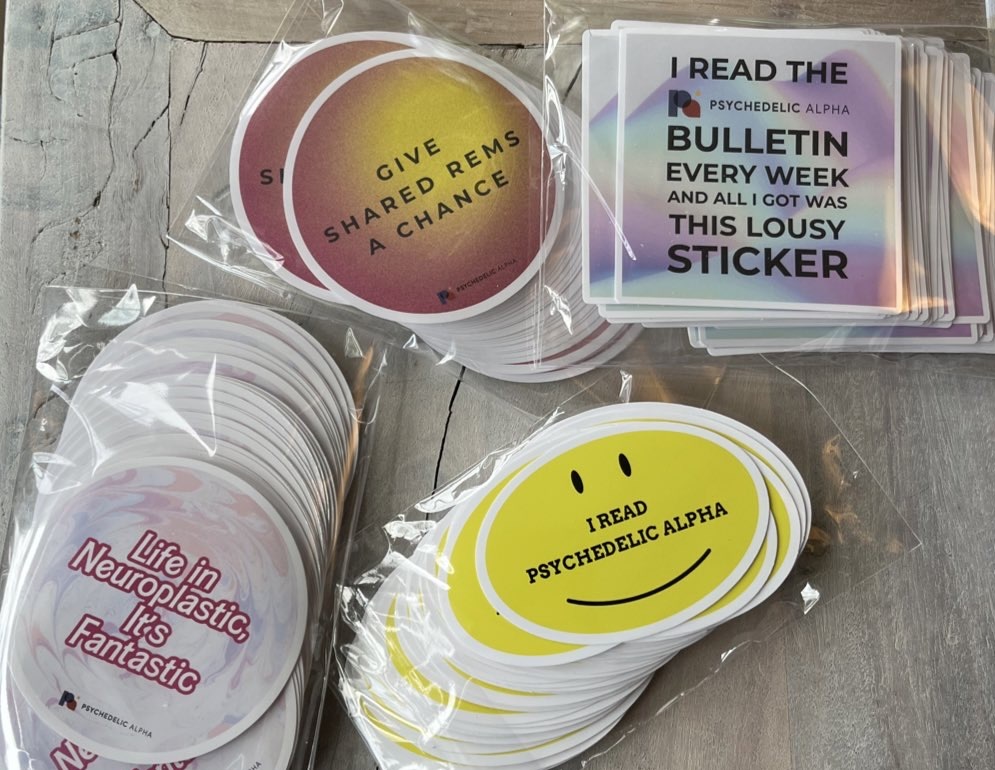 Psychedelic Alpha Stickers