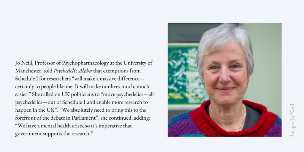 Jo Neill Rescheduling Psychedelics